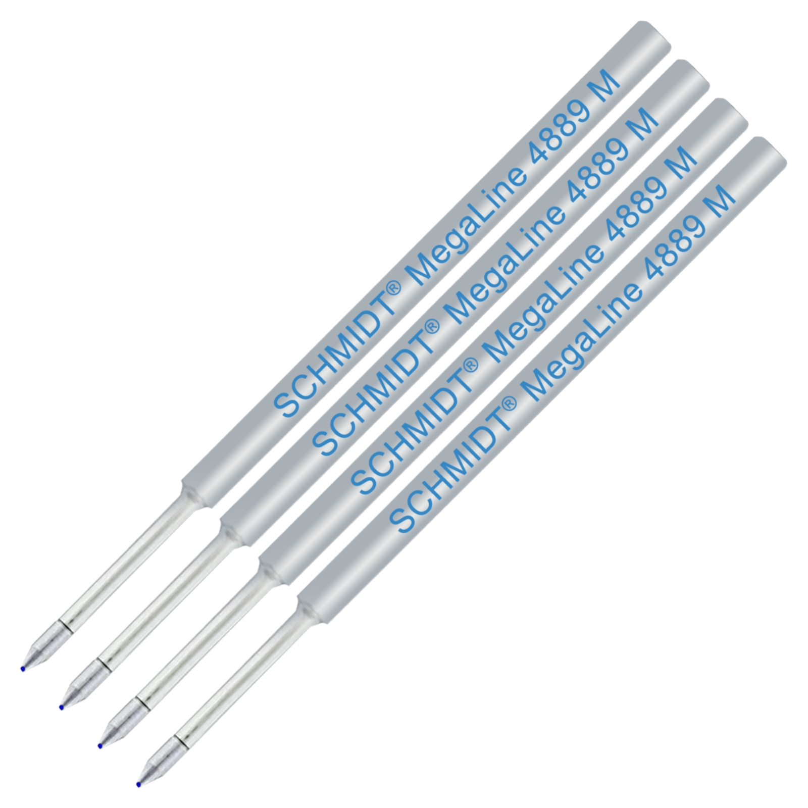 4 Pack - Schmidt MegaLine 4889 Pressurized Refill - Blue Ink