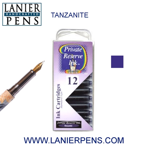 Private Reserve Tanzanite 12 Pack Cartridge Fountain Pen Ink C07 - Lanier Pens