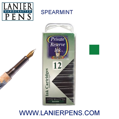 Private Reserve Spearmint 12 Pack Cartridge Fountain Pen Ink C11 - Lanier Pens