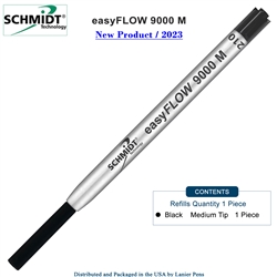 Imprinted Schmidt easyFLOW9000 Ballpoint Refill- Black Ink, Medium Tip 1.0mm - Pack of 1 by Lanier Pens, lanierpens