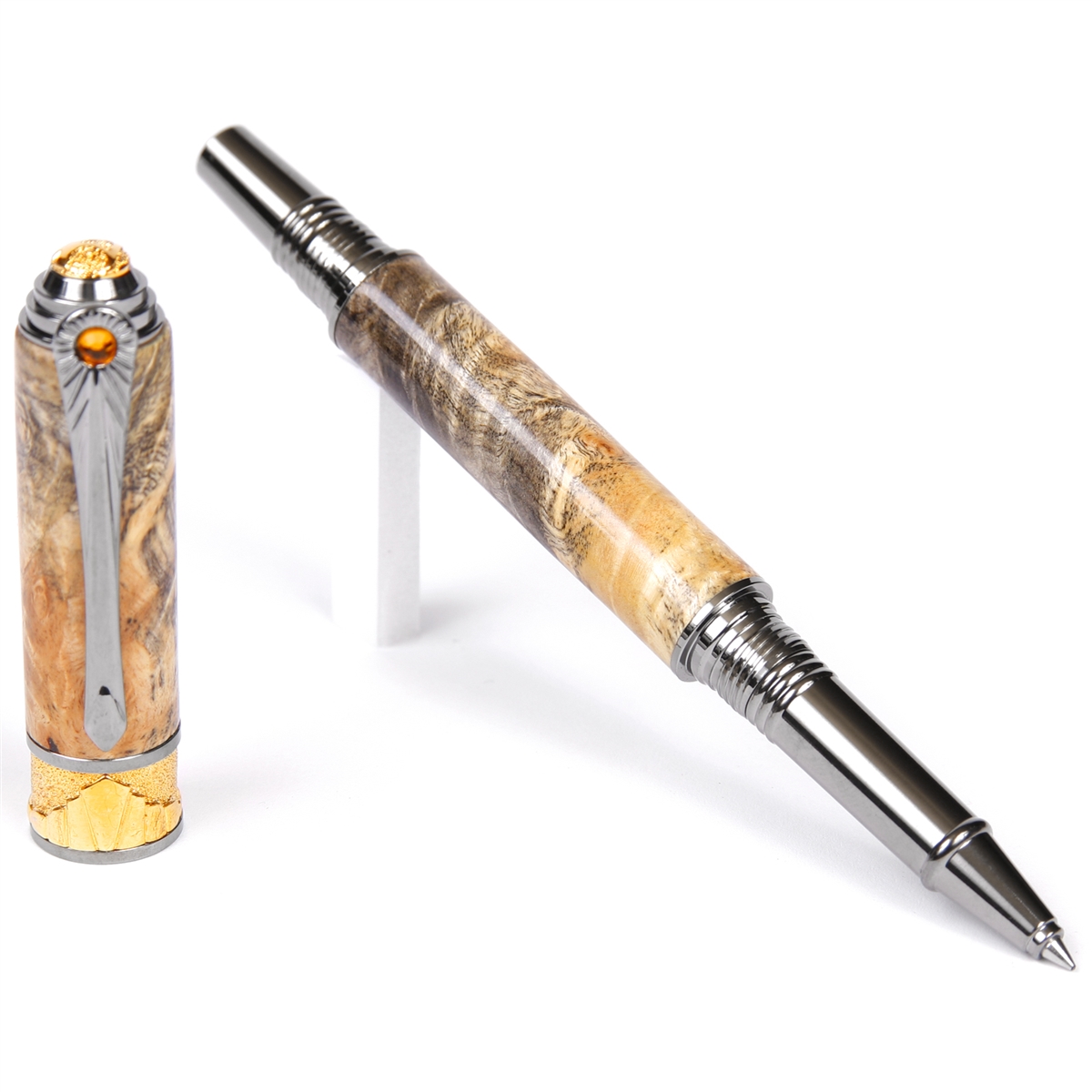 Buckeye Burl - Art Deco Fountain Pen - Lanier Pens