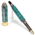 Turquoise Box Elder Art Deco Fountain Pen - Lanier Pens