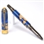 Art Deco Rollerball Pen - Midnight Raven Burl End Cap - Lanier Pens