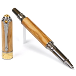 Art Deco Rollerball Pen - Olivewood - Lanier Pens