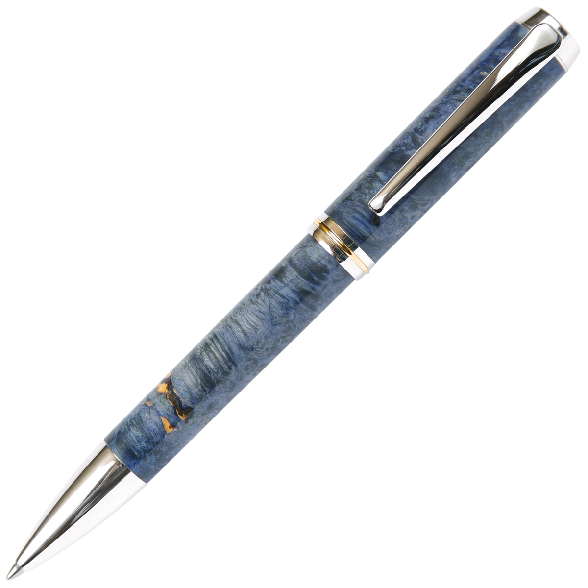 Blue Box Elder Baron Ball Point Pen - Lanier Pens