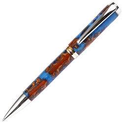 Turquoise Pine Cone Baron Ball Point Pen - Lanier Pens