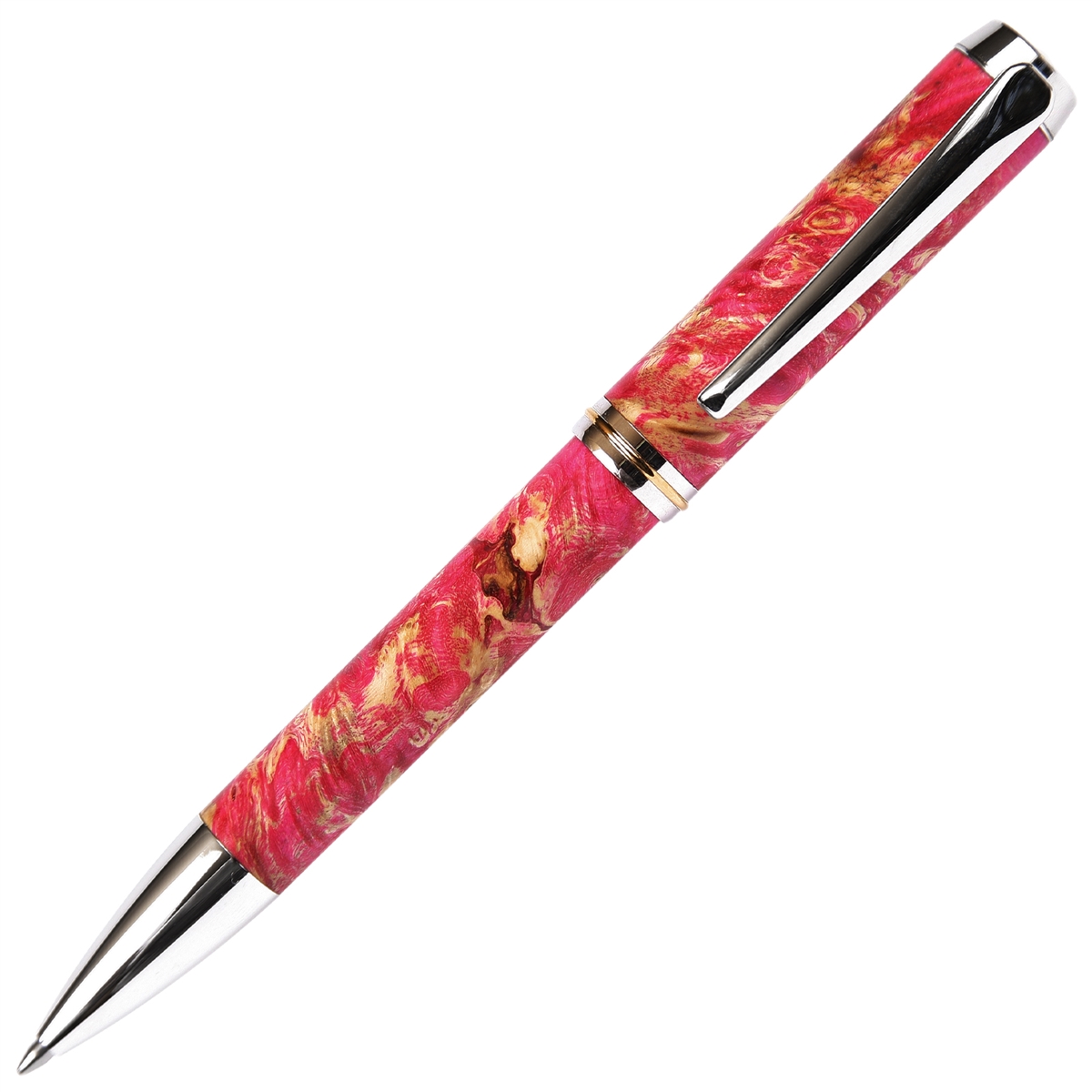 Pink Box Elder Baron Ball Point Pen - Lanier Pens