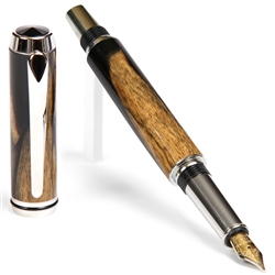 Black & White Ebony Baron Fountain Pen – Lanier Pens