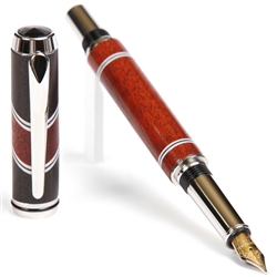 Ebony & Bloodwood with Inlays Fountain Pen – Lanier Pens