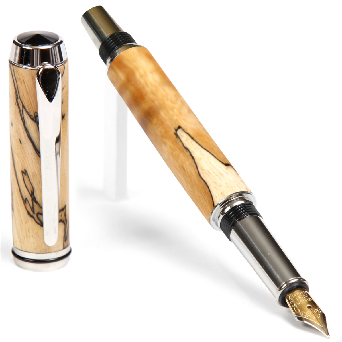 Tamarind Spalted Baron Fountain Pen - Lanier Pens