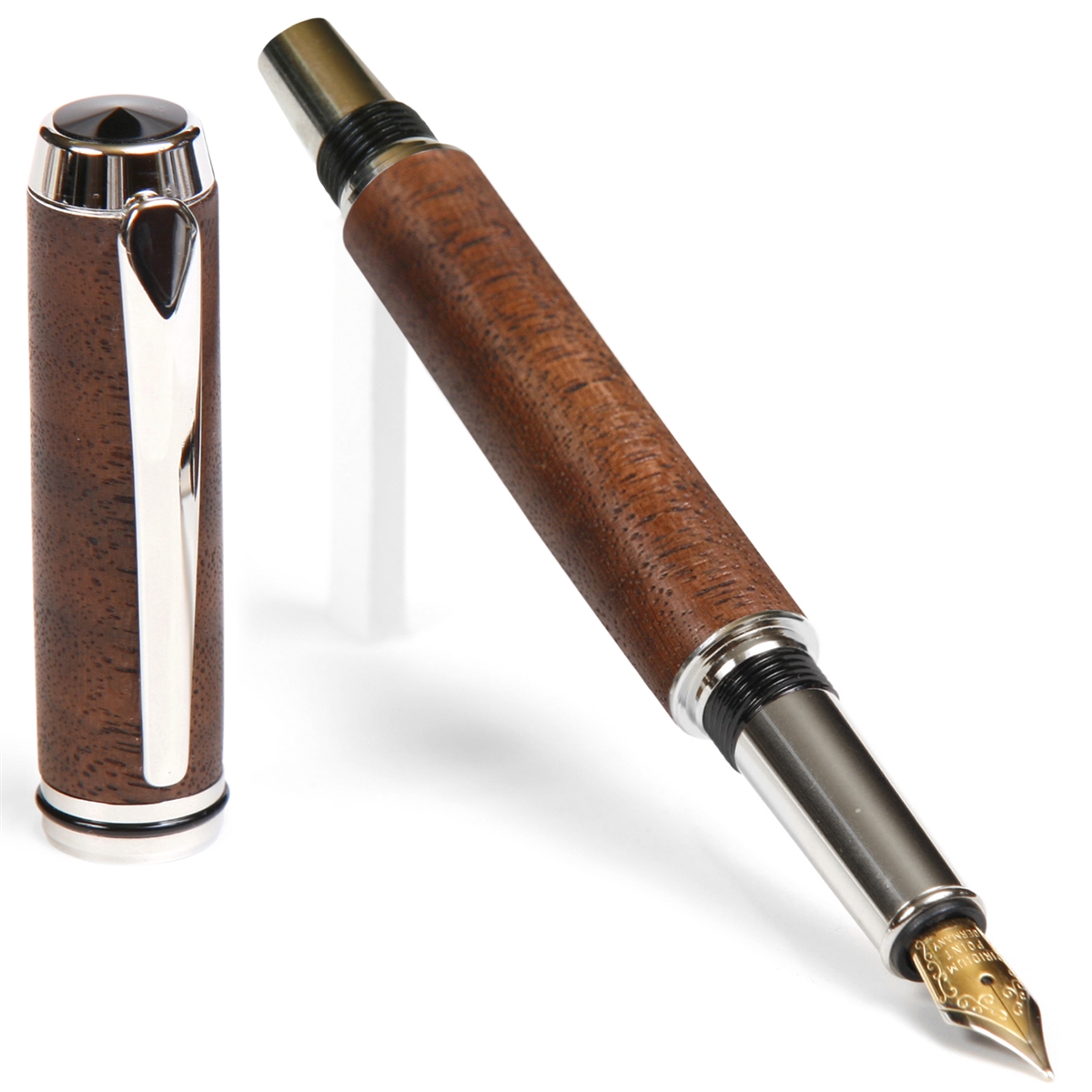 Walnut Carlo Baron Fountain Pen - Lanier Pens