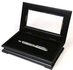 Fancy Black Maple Gift Box - Lanier Pens