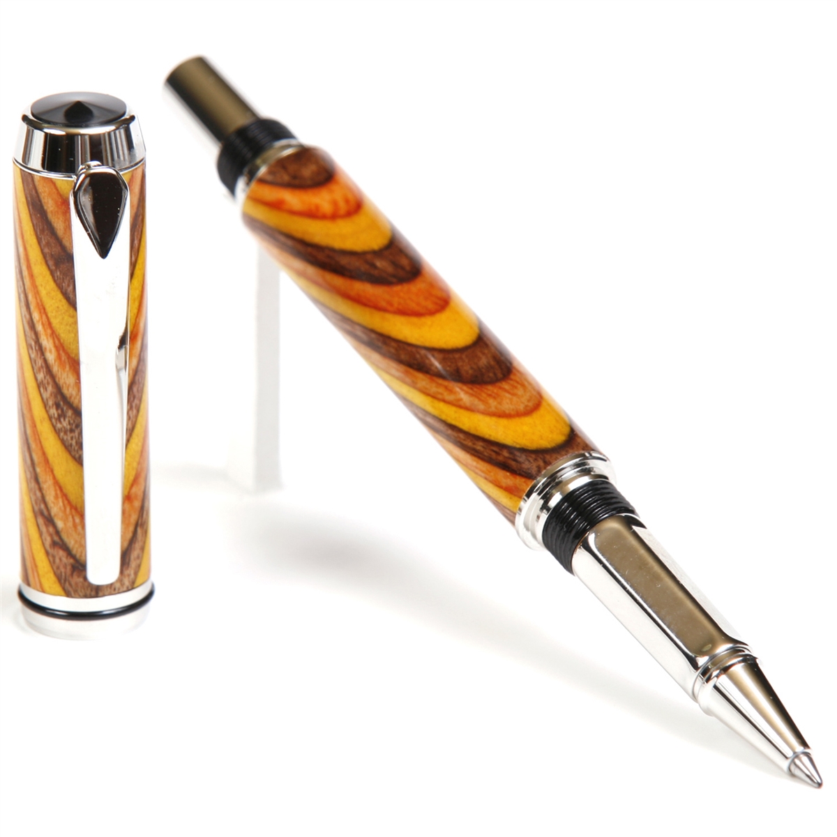 Sunset Color Grain Baron Rollerball Pen - Lanier Pens