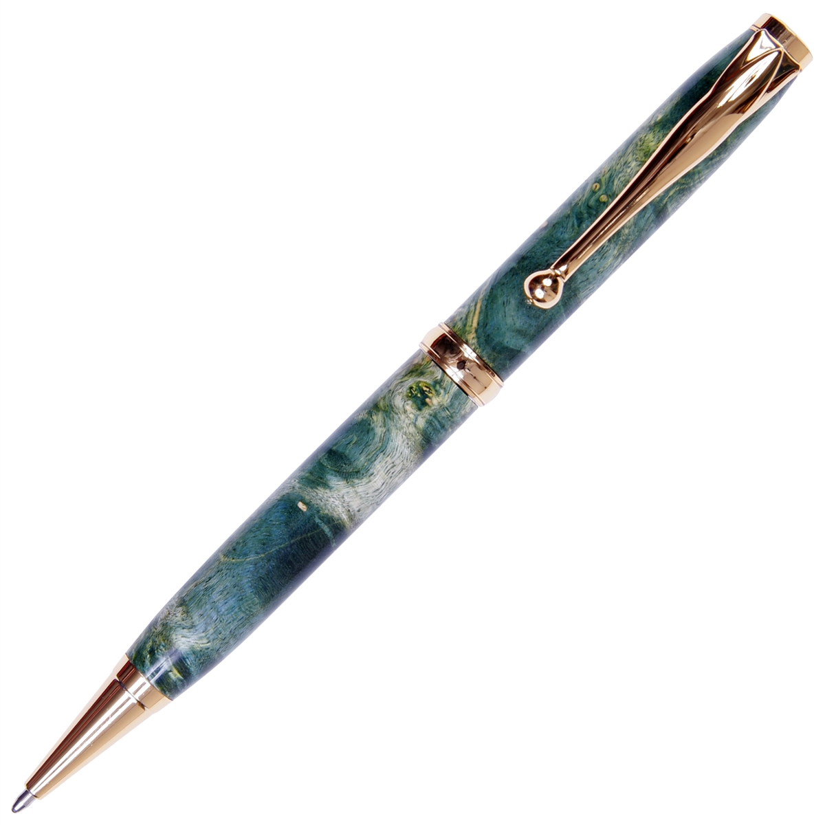 Green Maple Burl Comfort Twist Pen - Lanier Pens
