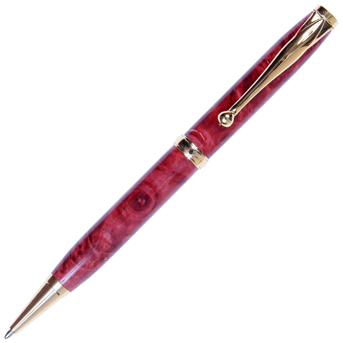 Red Maple Burl Comfort Twist Pen - Lanier Pens