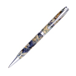 Blue Maple Burl Comfort Twist Pen - Lanier Pens