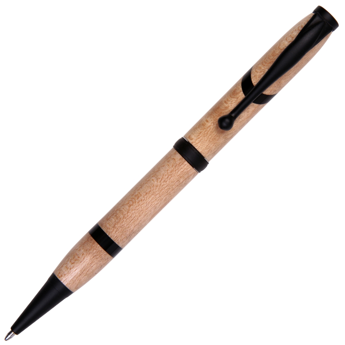 Maple with Ebony Inlay Comfort Twist Pen - Lanier Pens