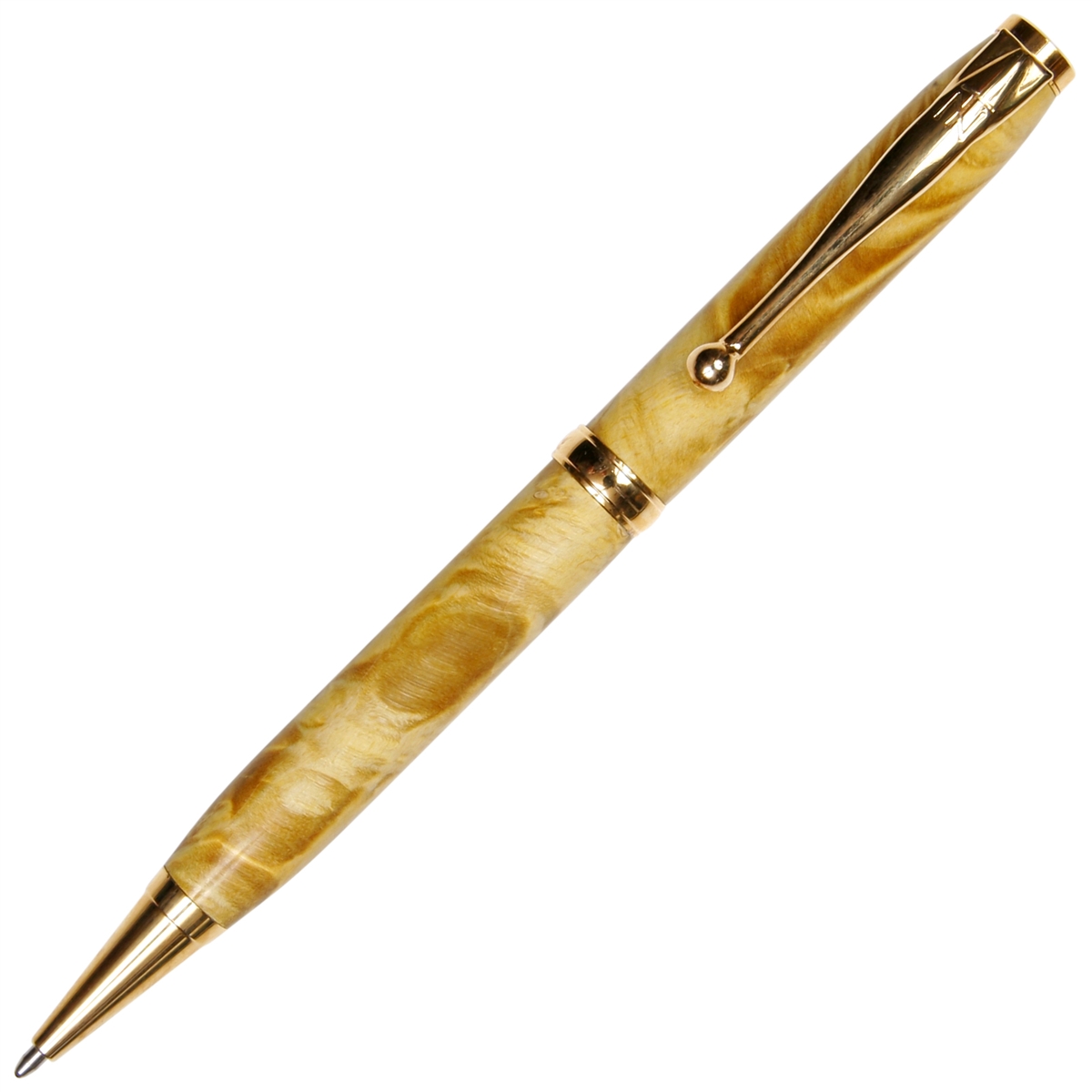 Yellow Box Elder Comfort Twist Pen - Lanier Pens