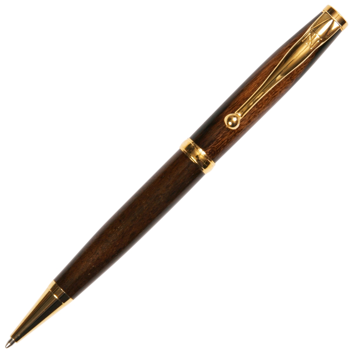 Walnut Claro Comfort Twist Pen - Lanier Pens