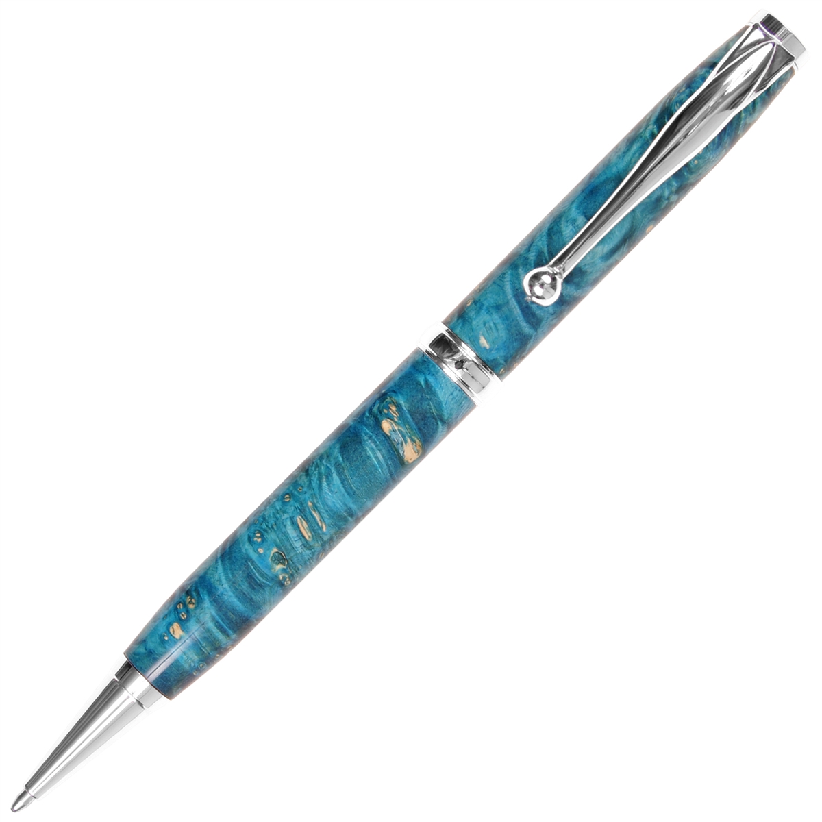 Turquoise Box Elder Comfort Twist Pen - Lanier Pens