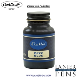 Conklin Deep Blue Ink Bottle 60ml by Lanier Pens, lanierpens, lanierpens.com, wndpens, WOOD N DREAMS, Pensbylanier