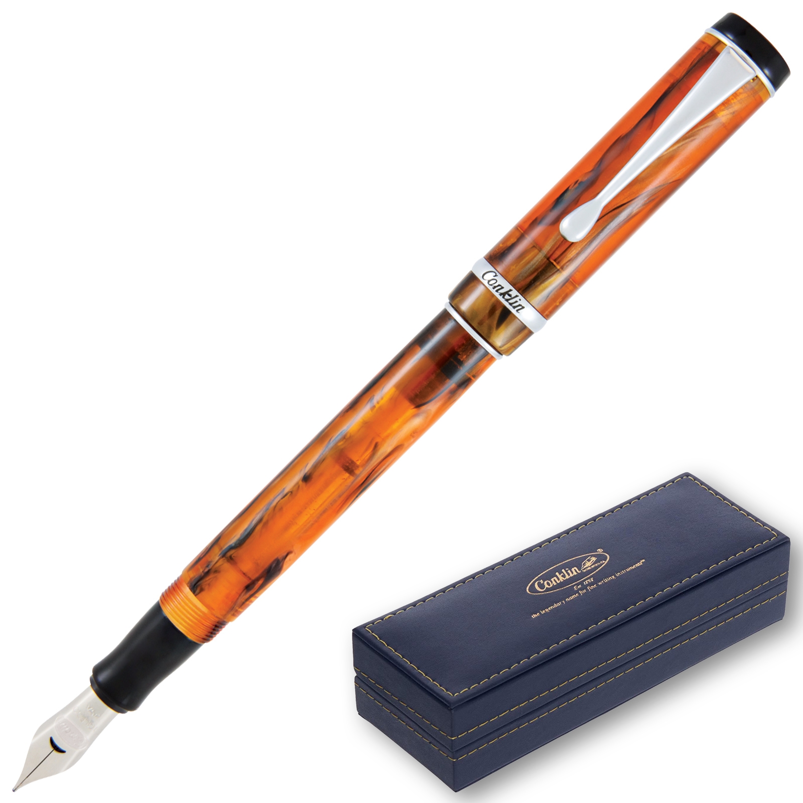 Conklin Duragraph Fountain Pen - Amber (CK71340) By Lanier Pens