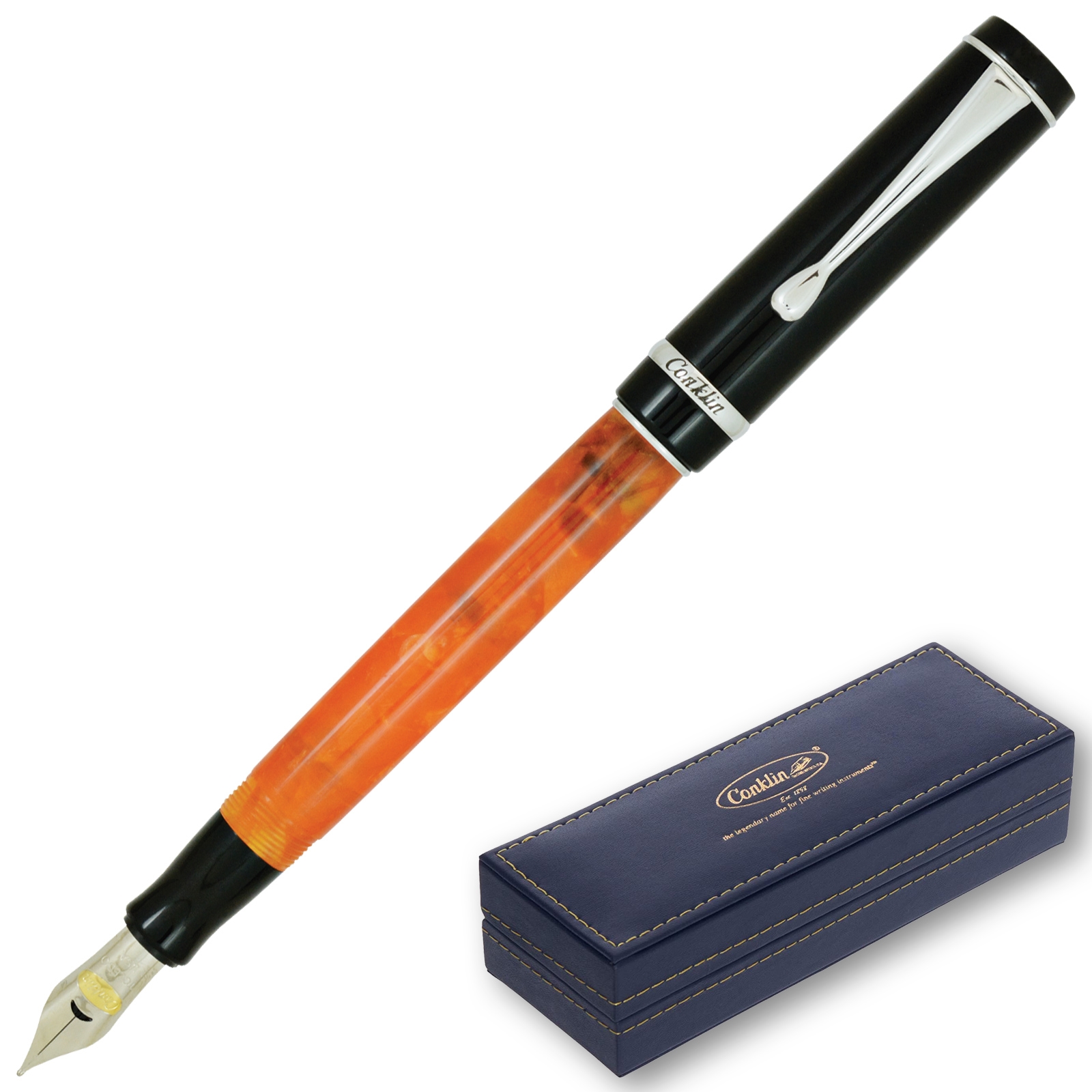 Conklin Duragraph Fountain Pen - Orange Nights (CK71370) By Lanier Pens