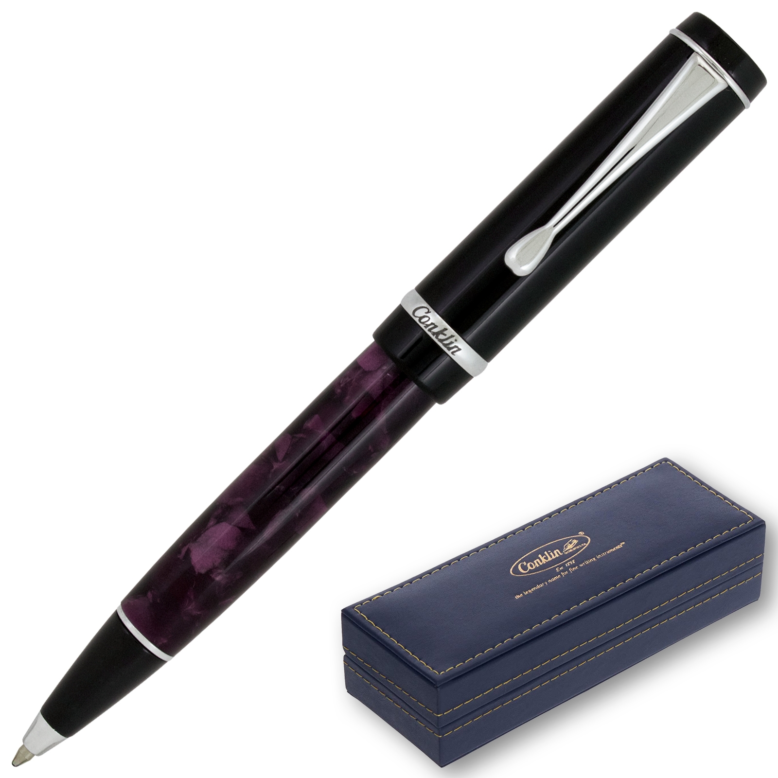 Conklin Duragraph Ballpoint Pen - Purple Nights (CK71395) By Lanier Pens
