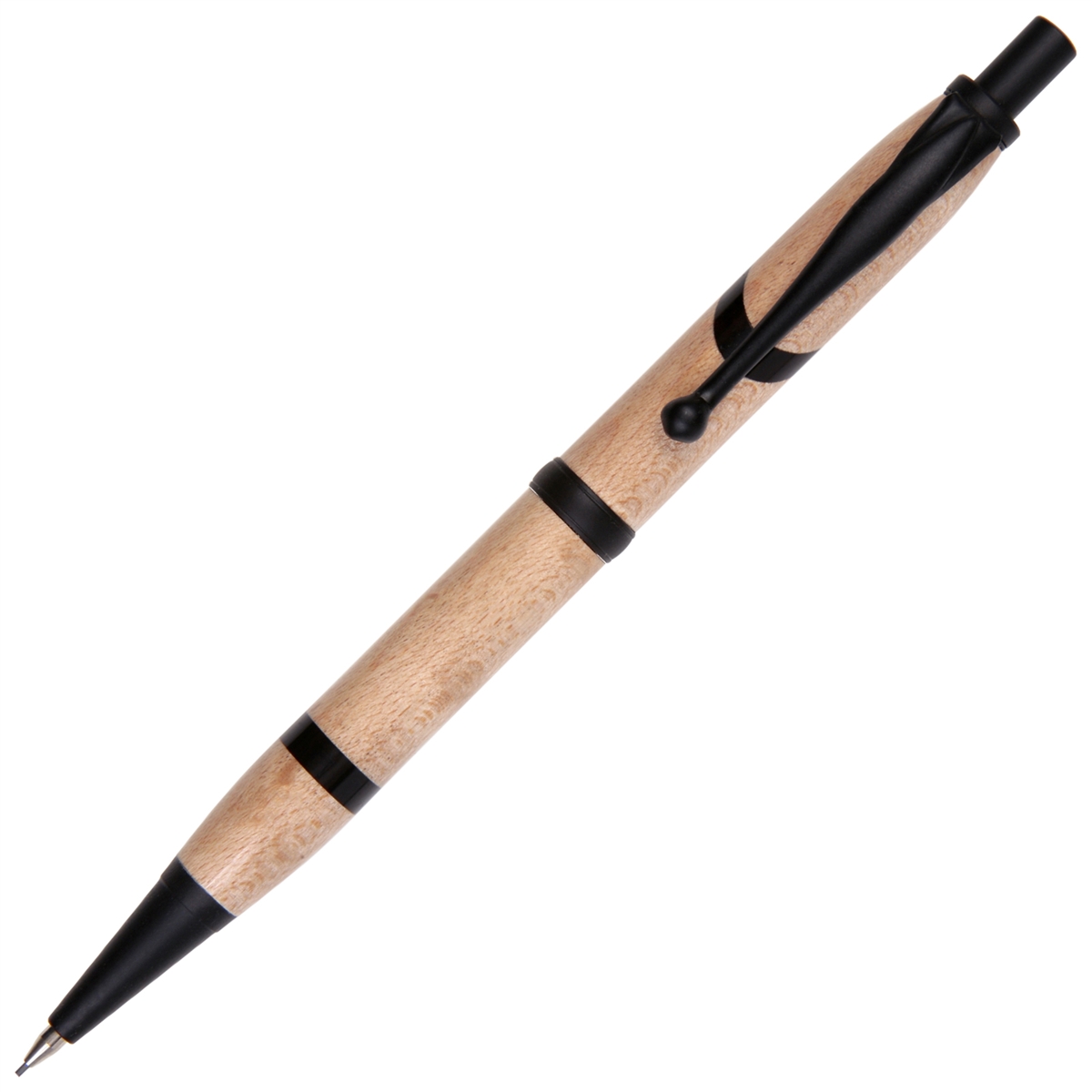 Maple with Ebony Inlay Comfort Pencil - Lanier Pens
