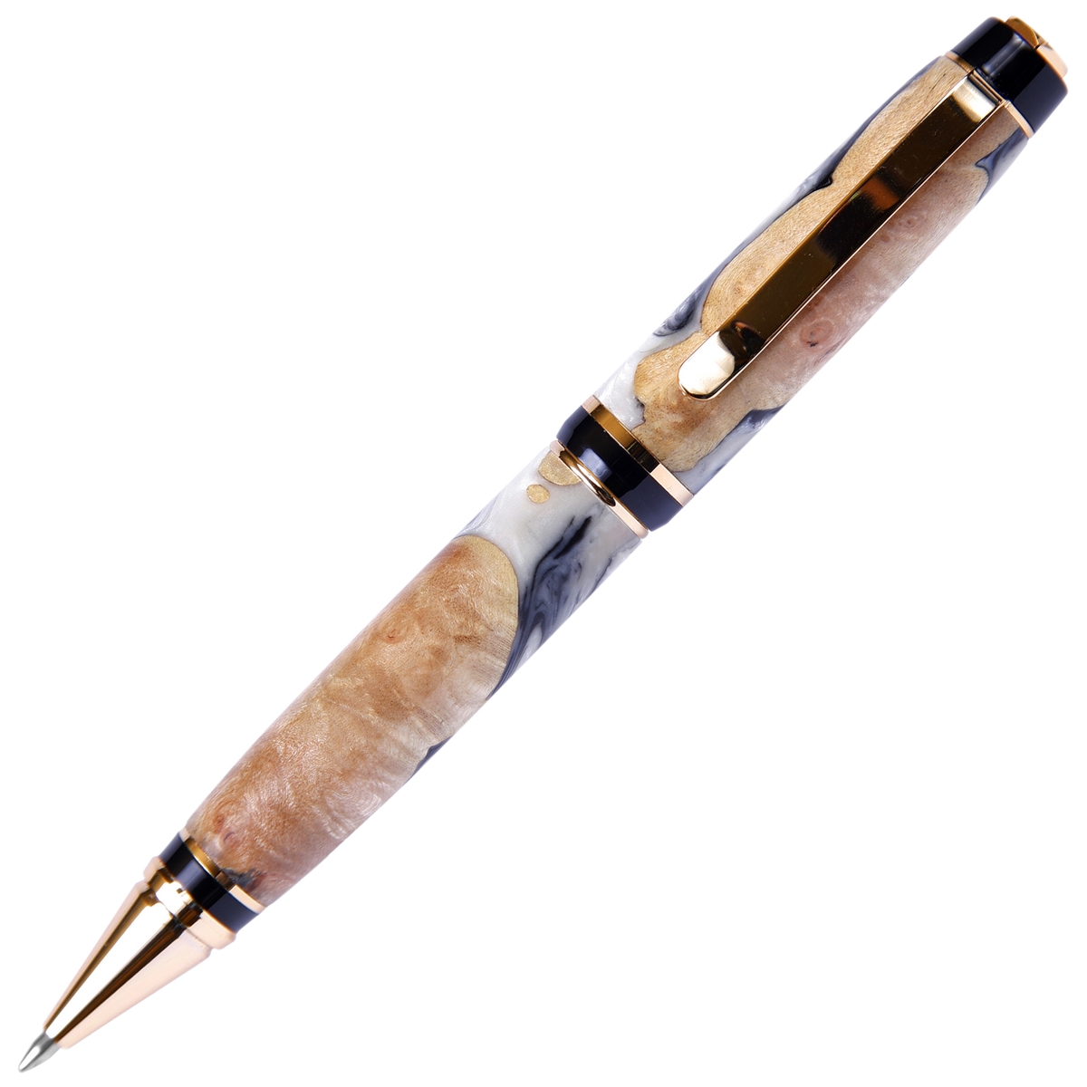 Black Pearl Cigar Twist Pen - Lanier Pens