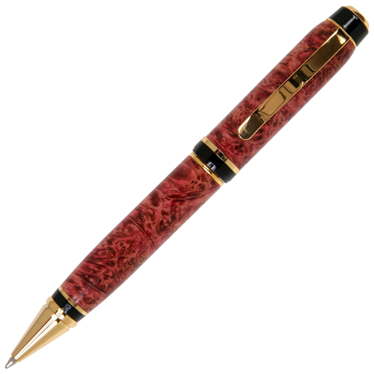 Red Maple Burl Cigar Twist Pen - Lanier Pens