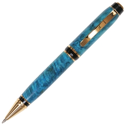 Turquoise Box Elder Cigar Twist Pen - Lanier Pens