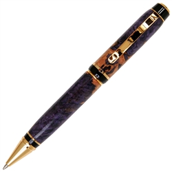 Purple Maple Burl Cigar Twist Pen - Lanier Pens