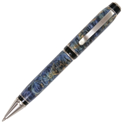 Blue Box Elder Cigar Twist Pen - Lanier Pens