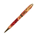 Red Box Elder Designer Twist Pen - Lanier Pens