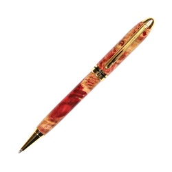 Red Box Elder Designer Twist Pen - Lanier Pens