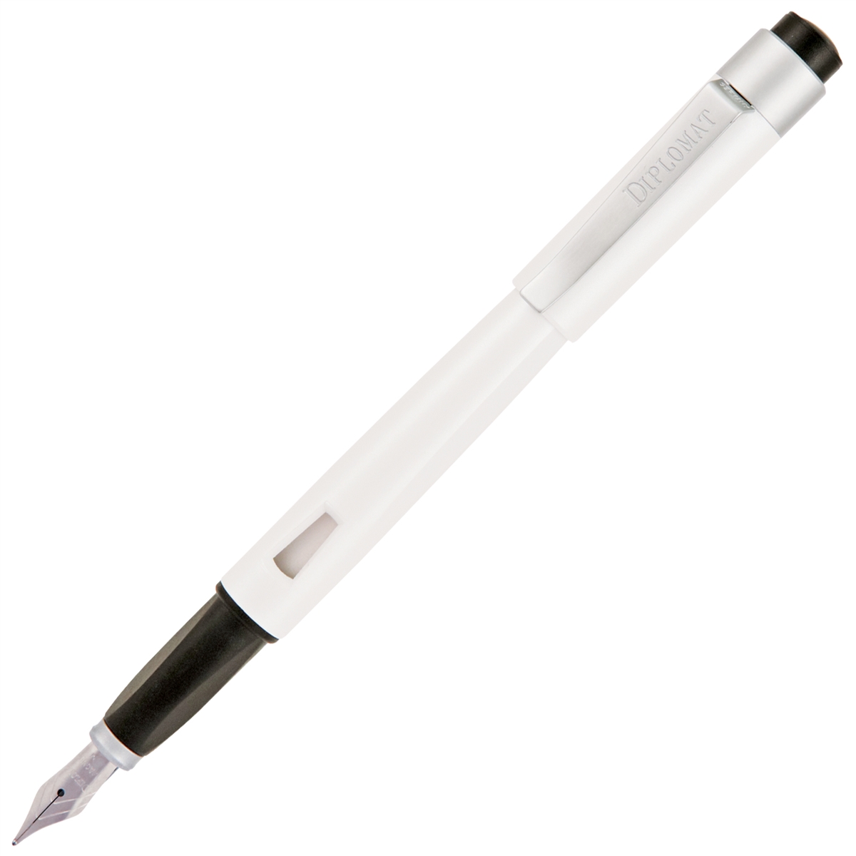 Diplomat Magnum Fountain Pen – Pearl White by Lanier Pens