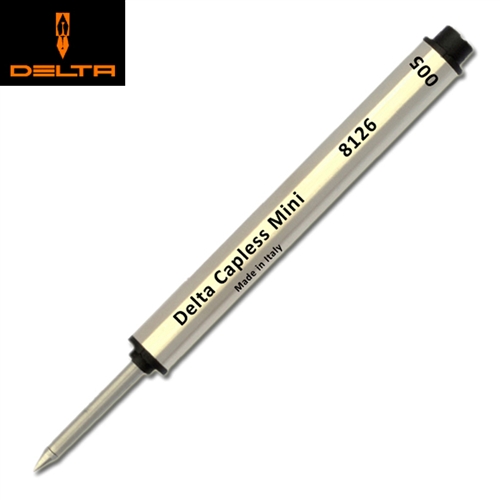 Delta 8126 Capless Rollerball - Black Ink, Capless Rollerball Refills – Lanier Pens