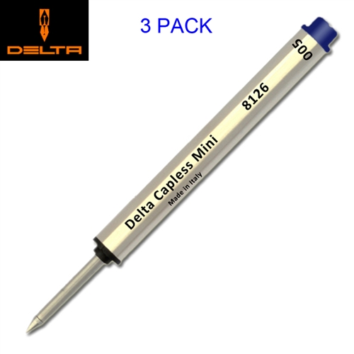 Delta 8126 Capless Rollerball - Blue Ink, Capless Rollerball Refills – Lanier Pens