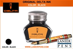 Delta Black Fountain Pen Ink Bottle - Lanier Pens