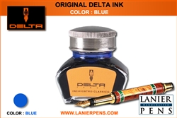 Delta Blue Fountain Pen Ink Bottle - Lanier Pens