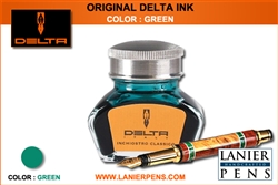 Delta Green Fountain Pen Ink Bottle - Lanier Pens