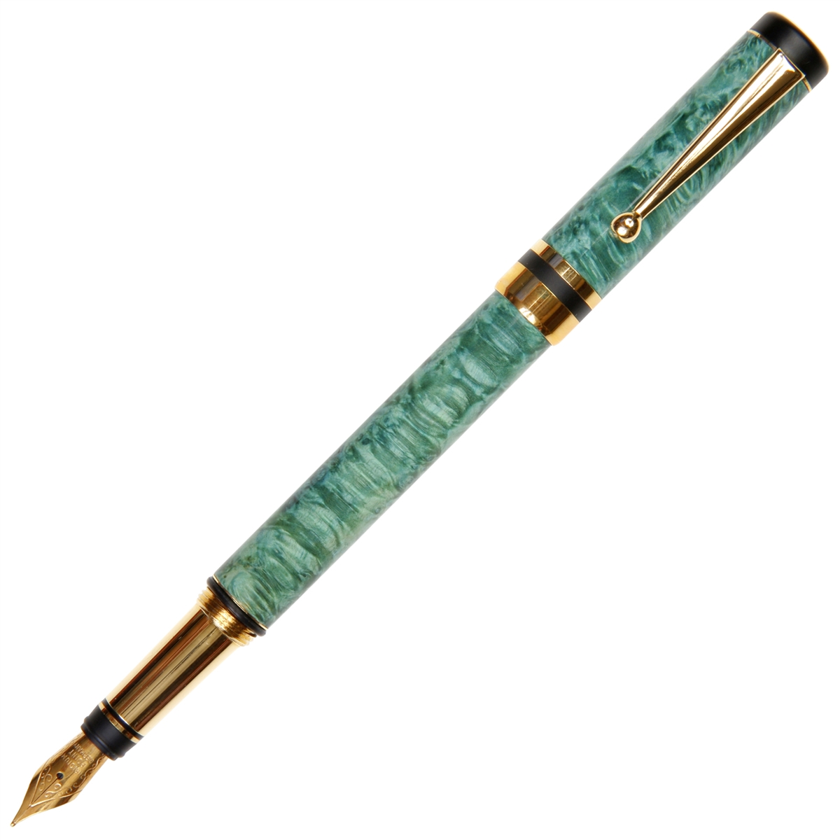 Classic Elite Fountain Pen - Turquoise Box Elder