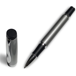 Budget Friendly Gripper Rollerball Pen Silver with Anti Slip Grip Lanier Pens