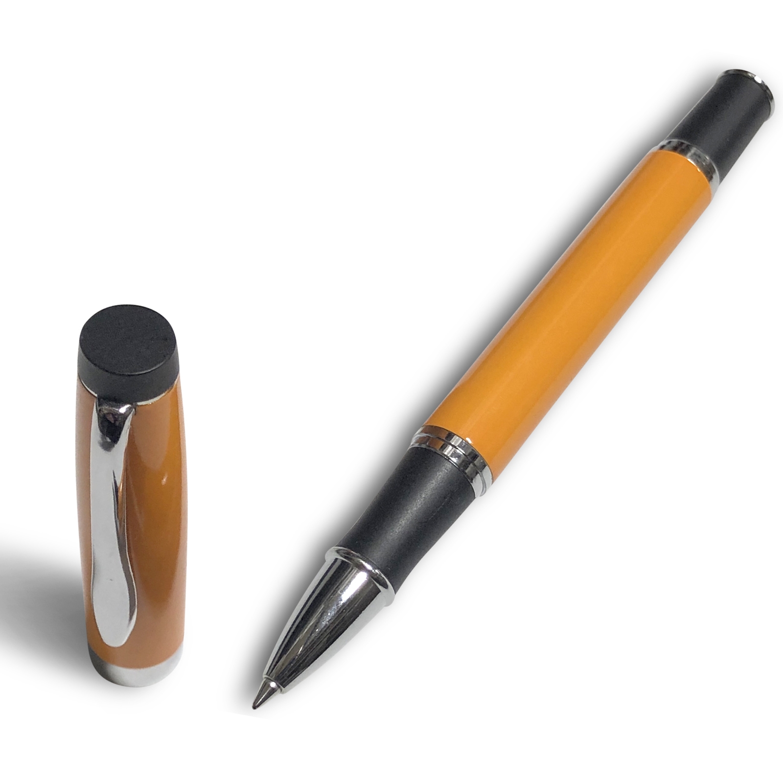 Budget Friendly Gripper Rollerball Pen Yellow Gloss with Anti Slip Grip Lanier Pens