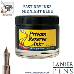 Private Reserve Midnight Blues Fountain Pen Ink Bottle 15-F-MB - Lanier Pens