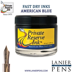 Private Reserve American Blue Fast Dry Fountain Pen Ink Bottle 25-F-AB - Lanier Pens