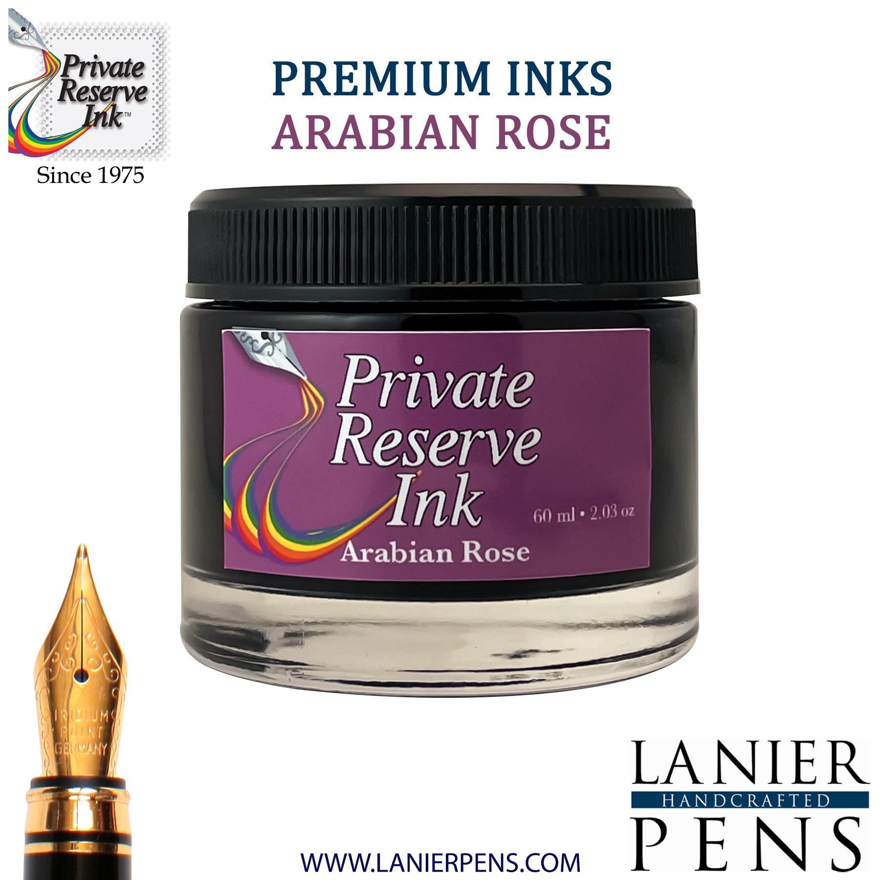 Private Reserve Arabian Rose Fountain Pen Ink Bottle 30-ar Lanier Pens