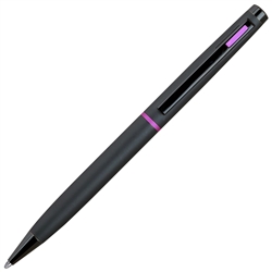 4G Ball Pen – Matt Black with Pink Accents by Lanier Pens