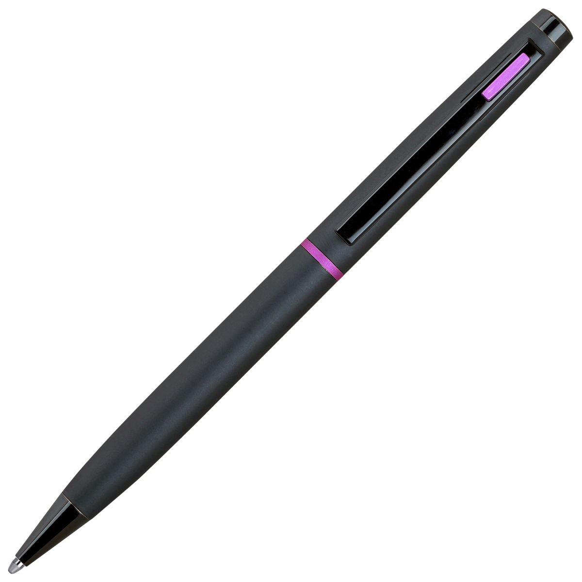 4G Ball Pen – Matt Black with Pink Accents by Lanier Pens